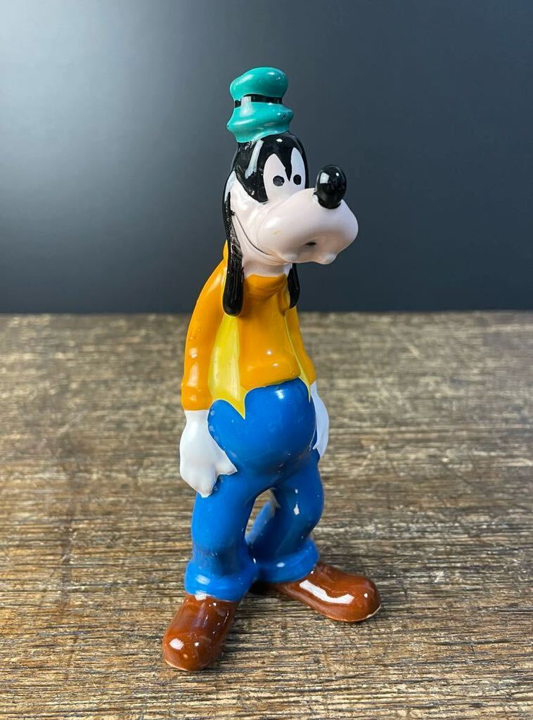 Disney ディズニー ビンテージ グーフィー フィギュア 陶器製 置物 人形 約15cm Disney Goofy 昭和レトロ拍卖