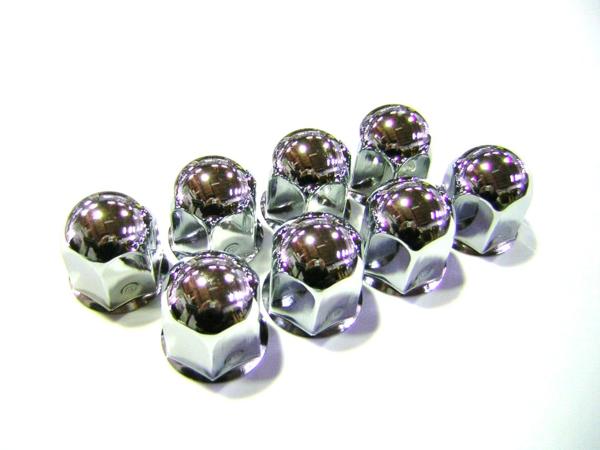 トラック用 ナットカバー 丸型メッキ8ヶ入 321 41mm高さ51mm ナットキャップ ホイルナット 大型 4t 拍卖