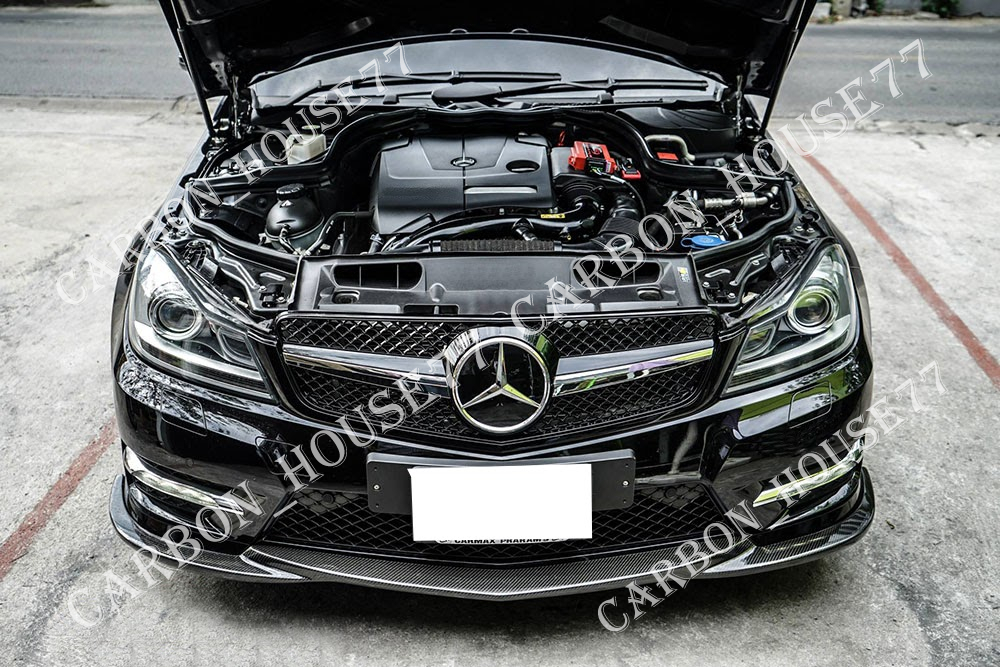 ★BENZ W204 後期 AMG カーボン フロント リップ スポイラー GH型 2011/05‐2014/06☆.拍卖
