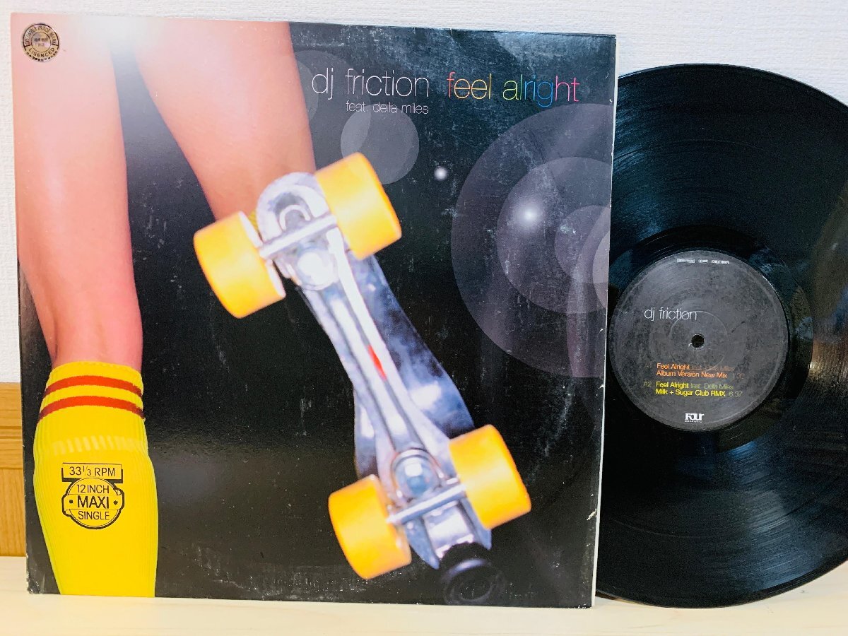 即決LP dj friction / feel alright / Album Version New Mix / Milk + Sugar Club RMX L27拍卖