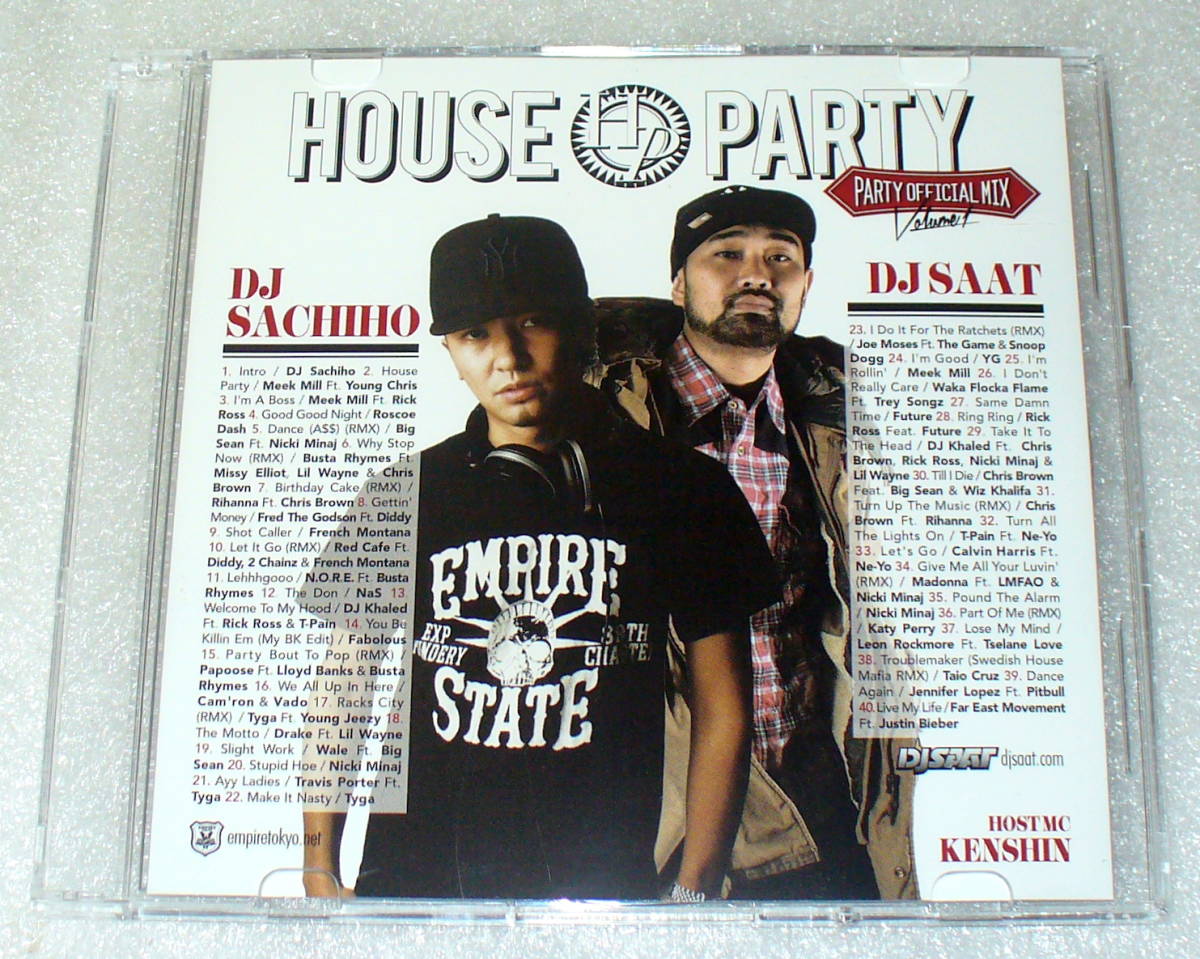 C1■HOUSE PARTY HP◆PARTY OFFICIAL MIX◆DJ SACHIHO/DJ SAAT/HIP-HOP R&B FRESH MIX拍卖