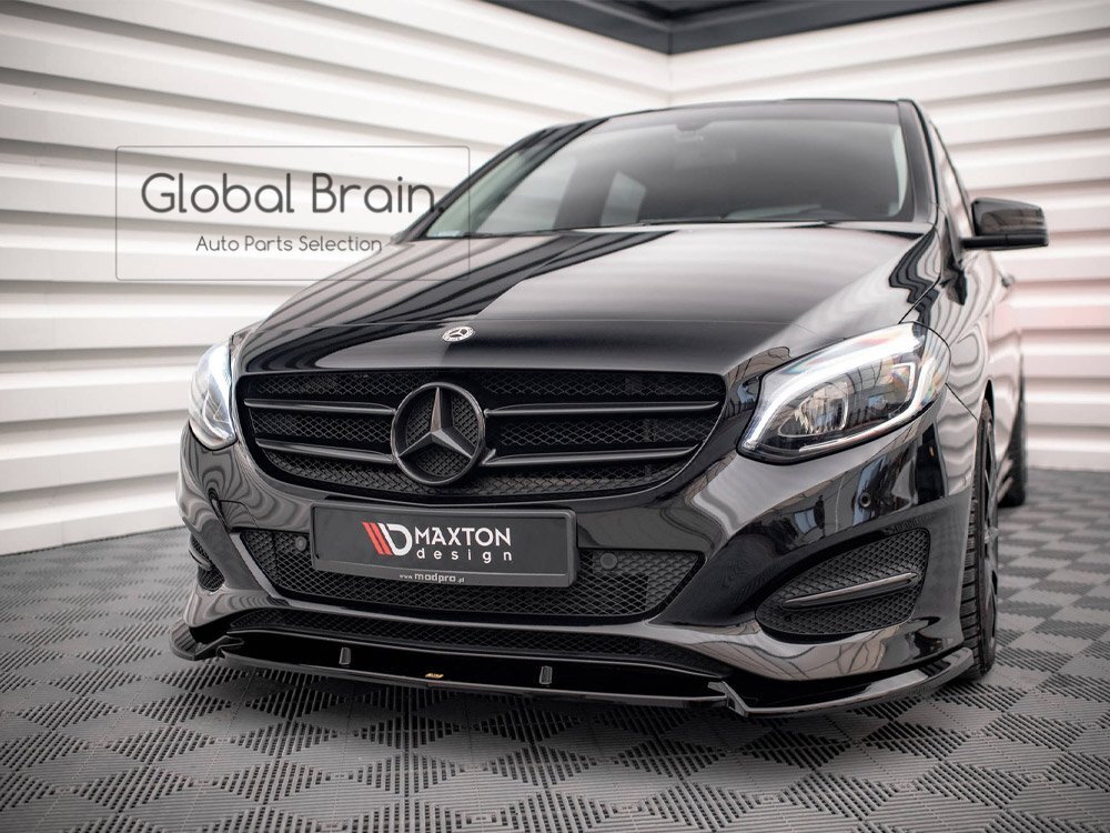 2015-2018 メルセデスベンツ Bクラス W246 後期 フロント リップ スポイラー / バンパー アンダー スプリッター バンパー ディフューザー拍卖