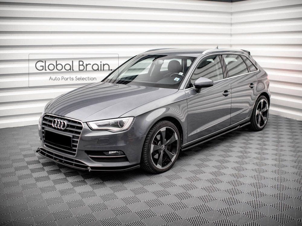 アウディ A3 8V 前期 スポーツバック サイド スカート カバー スポイラー / サイド スプリッター ディフューザー バンパー アンダー拍卖