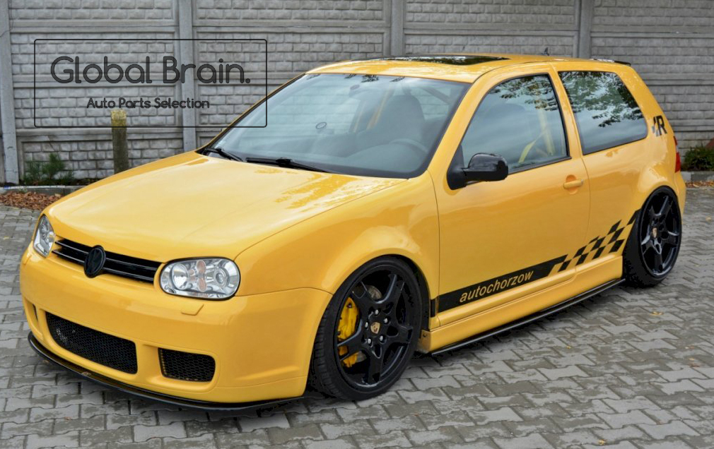 フォルクスワーゲン ゴルフ 4 R32 フロント バンパー リップ スポイラー/アンダー スプリッター エプロン バンパー ディフューザーフラップ拍卖