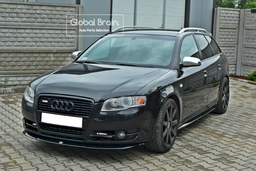 2004-2008 アウディ A4 B7 アバント セダン フロント リップ スプリッター スポイラー/ エプロン バンパー ディフューザー スカート エアロ拍卖
