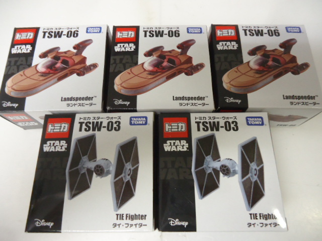 トミカ STAR WARS スターウォーズ TSW-05 タイ・ファイター ★ TSW-06 ランドスピーダー まとめて セット拍卖