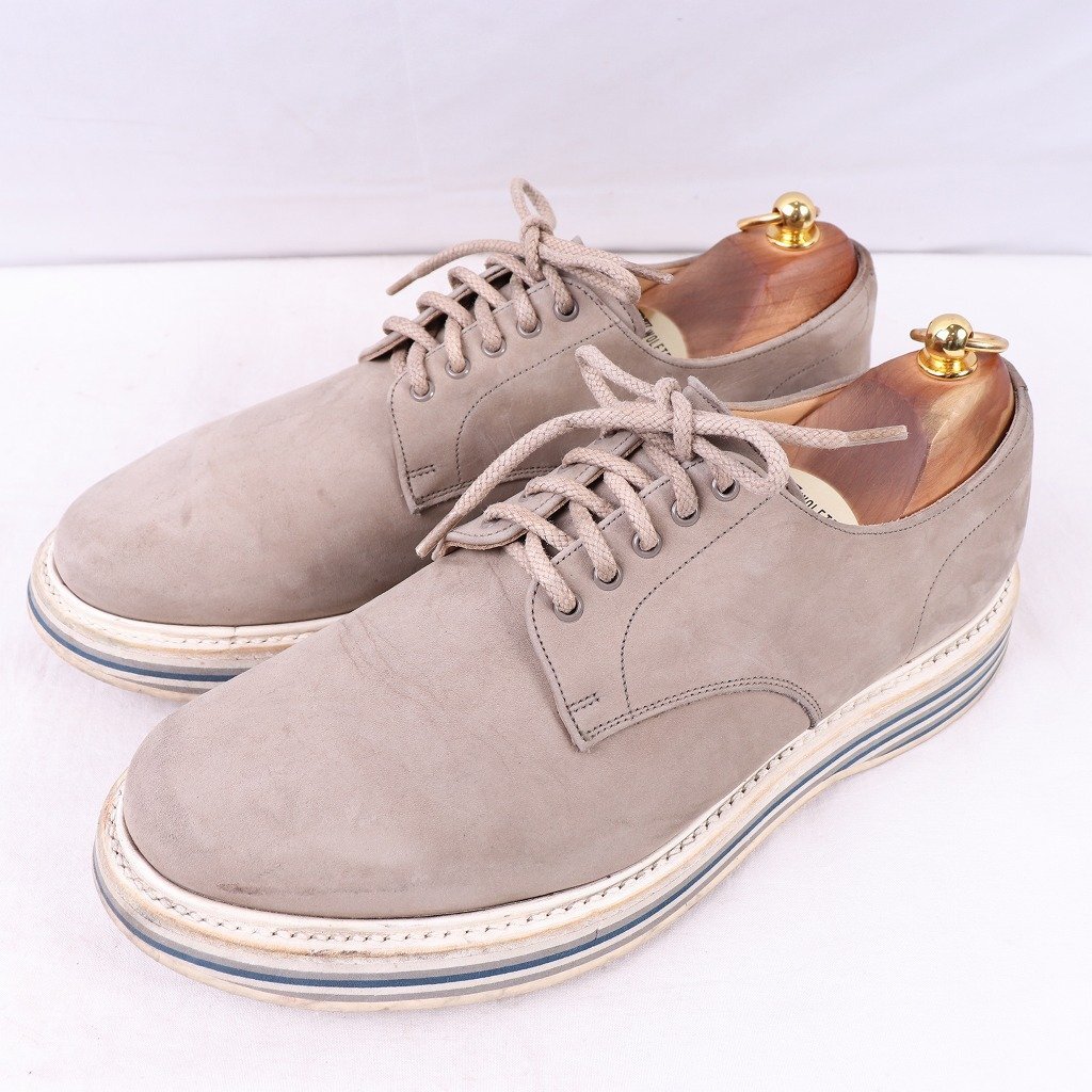 チャーチ 75 F/Church's ヌバック グレー プレーン 灰色 英国靴 ドレス イングランド メンズ 中古 ds4315拍卖