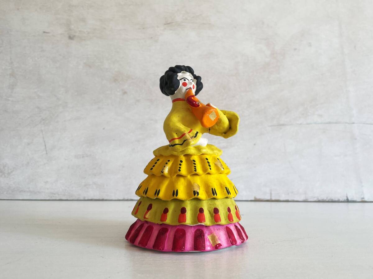 【9530】キーロフ ディムコヴォ フィギュリン 旧ソ連 ussr 民藝 民芸 フォークアート オブジェ フォークロア 孔雀 ヴィンテージ拍卖