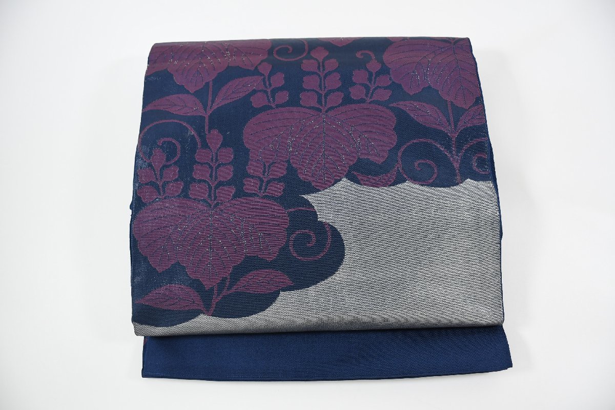 袋名古屋帯 お太鼓柄 桐 帯丈418cm ★着物屋 ne-8213 桜庭呉服店拍卖