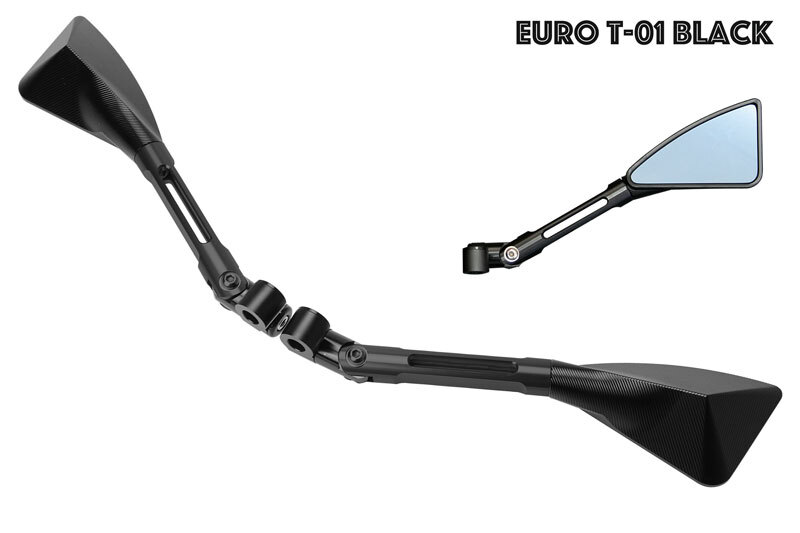 バックミラー EURO-T01 ミラー(黒) Nightster Sportster Softail?Standard Street Bob Sport Glide拍卖