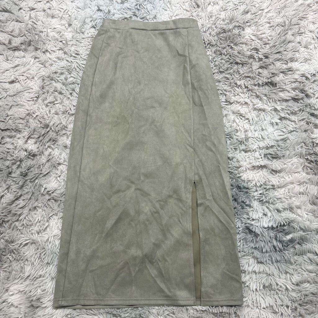 新品 Rafnaf スリット入り ロングスカート 春服拍卖