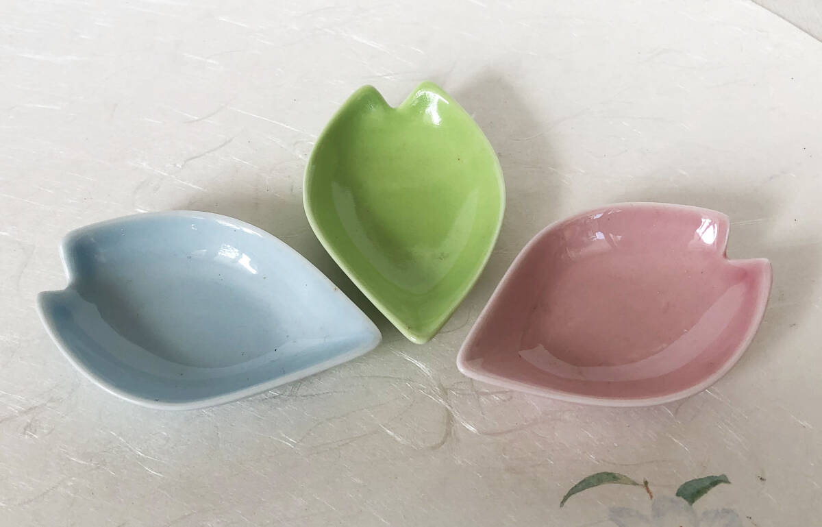 桜花弁 小皿 珍味 3色 磁器 各1枚 弁当 重箱 花見拍卖