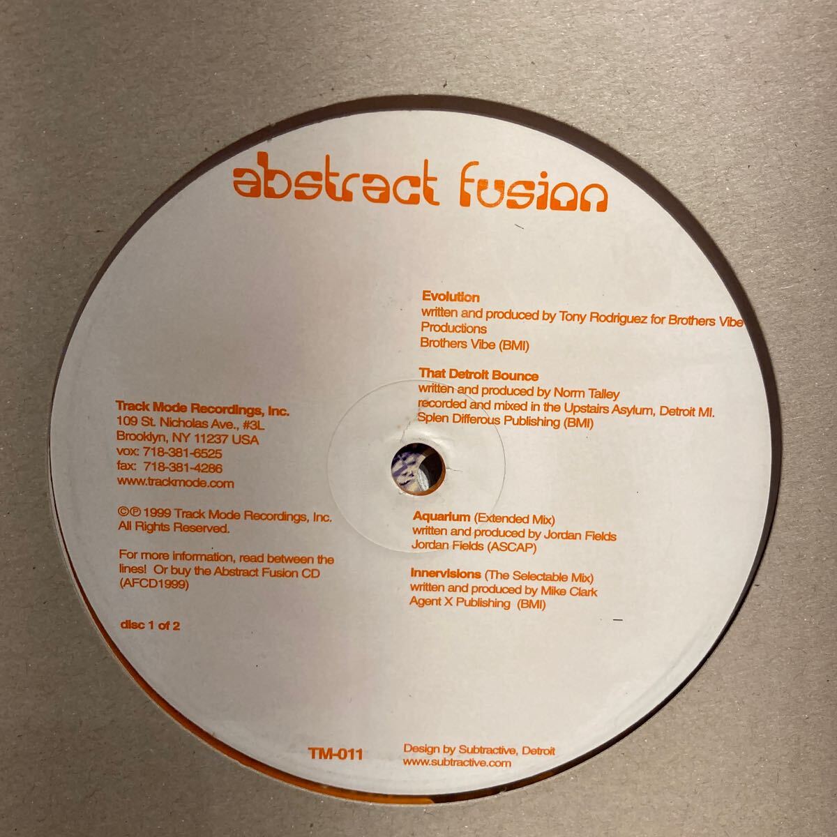 Various - Abstract Fusion / Track Mode - TM-011拍卖