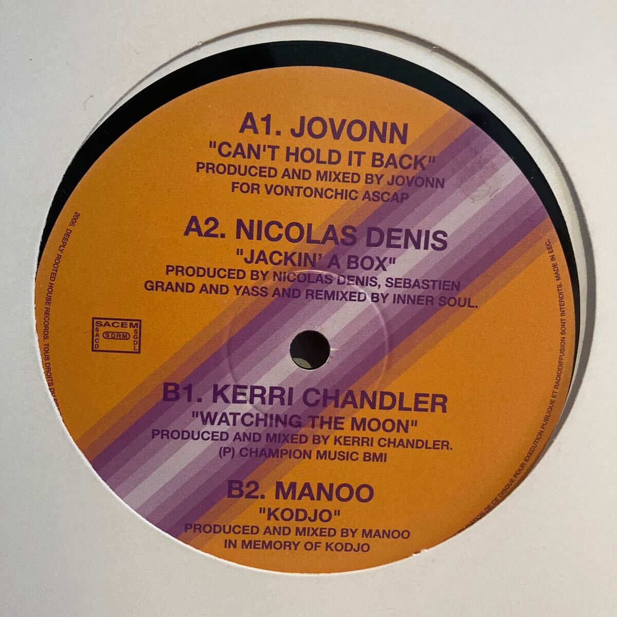 Various - Can't Hold It Back / Jovonn/Nicolas Denis/Kerri Chandler/Manoo拍卖