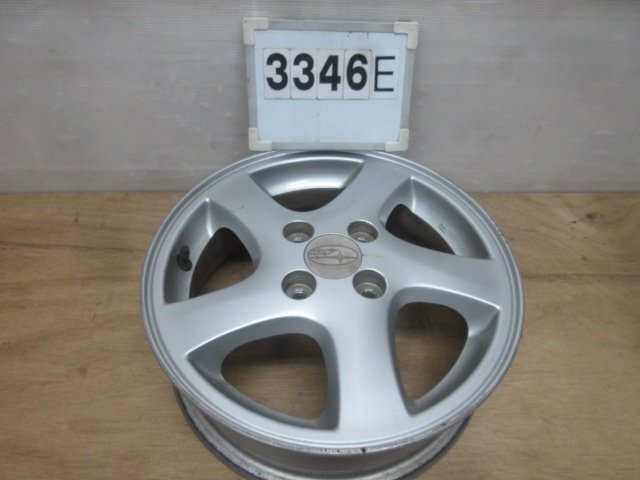 !3346E スバル純正 アルミホイール 14インチ R14 14×4.5J +45 4穴 PCD100 1本 R2外し  M拍卖
