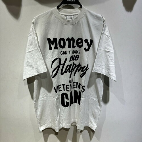 VETEMENTS 22AW SLOGAN PRINTED T-SHIRT XSサイズ UA53TR290W ヴェトモン スローガン 半袖Tシャツ TEE拍卖