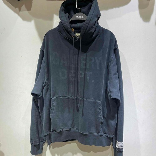 GALLERY DEPT. LOGO HOODIE "NAVY" XXLサイズ ギャラリーデプト ロゴフーディー パーカー拍卖