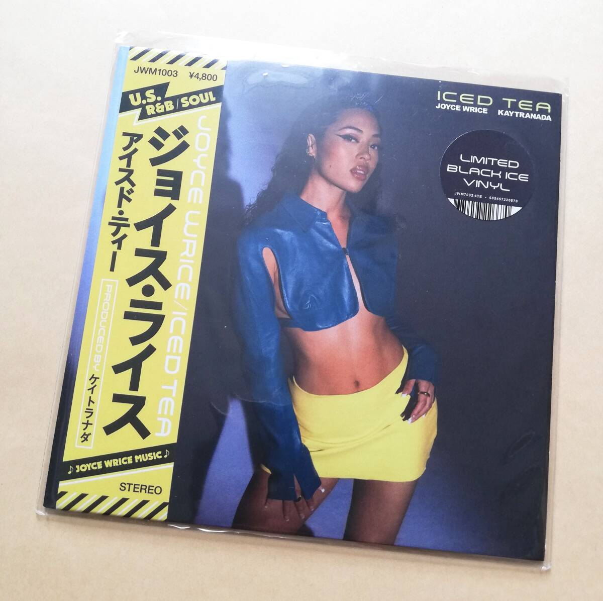 【新品未使用】 JOYCE WRICE / ICED TEA (限定BLACK ICE VINYL) 7インチアナログレコード ジョイス・ライス アイスド・ティー 限定盤拍卖