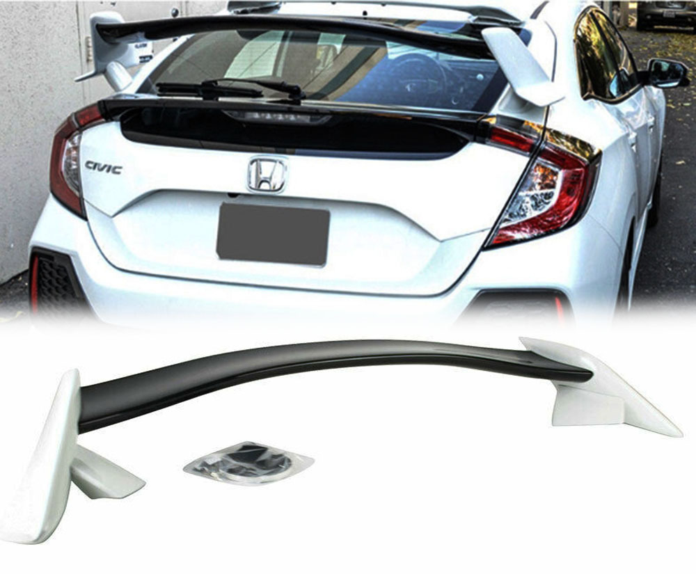 ホンダ 10代目 FK 新型シビックハッチバック FK7 FK8 タイプR リアスポイラーウィングスポイラー ABS製 2色塗り分け 塗装品 2017年以降拍卖