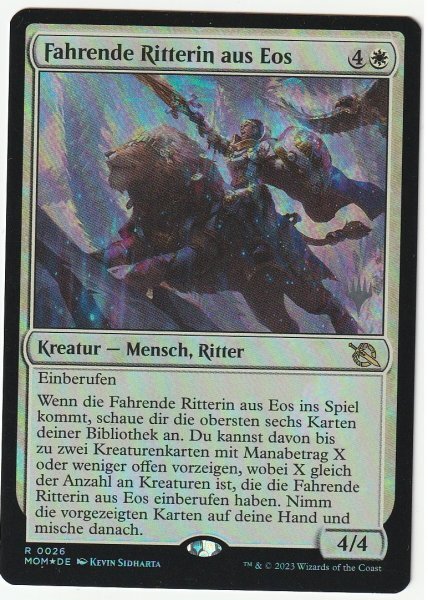 プロモスタンプ Foil イーオスの遍歴の騎士 ドイツ語1枚拍卖