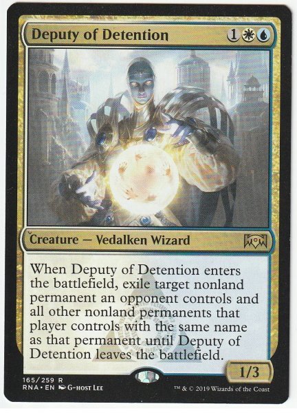 RNA 拘留代理人/Deputy of Detention 英語1枚拍卖