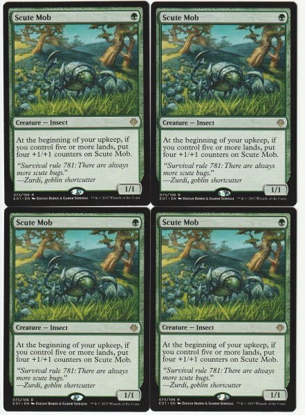 E01 硬鎧の群れ/Scute Mob 英語4枚セット拍卖