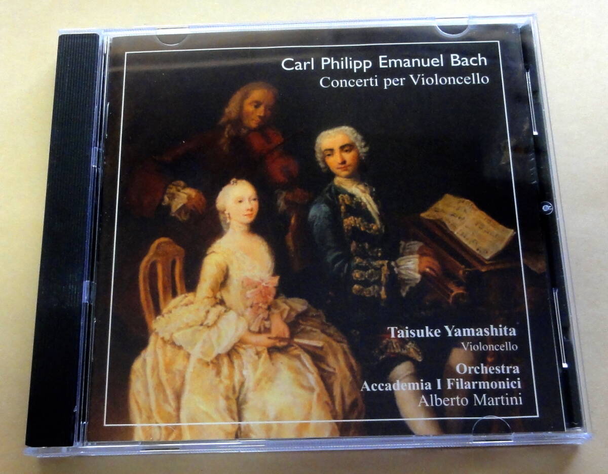 Bach Concerti per Violoncello : Taisuke Yamashita Orchestra Accademia I Filarmonici CD 山下泰資 チェロ バッハ Carl Philipp Emanuel拍卖
