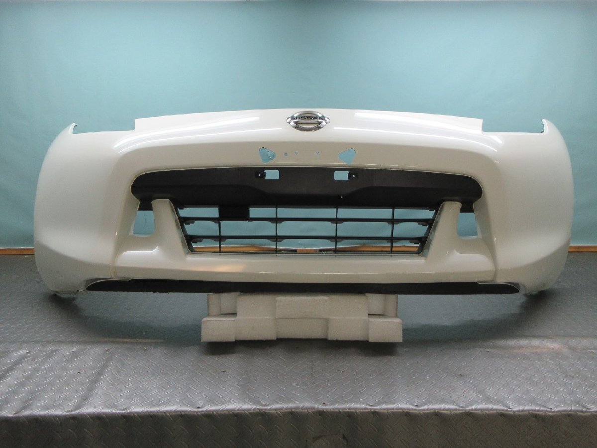 ◆ Z34 フェアレディZ FAIRLADY-Z 前期 純正 フロントバンパー 62022-1EA0H ブリリアントホワイトパール拍卖