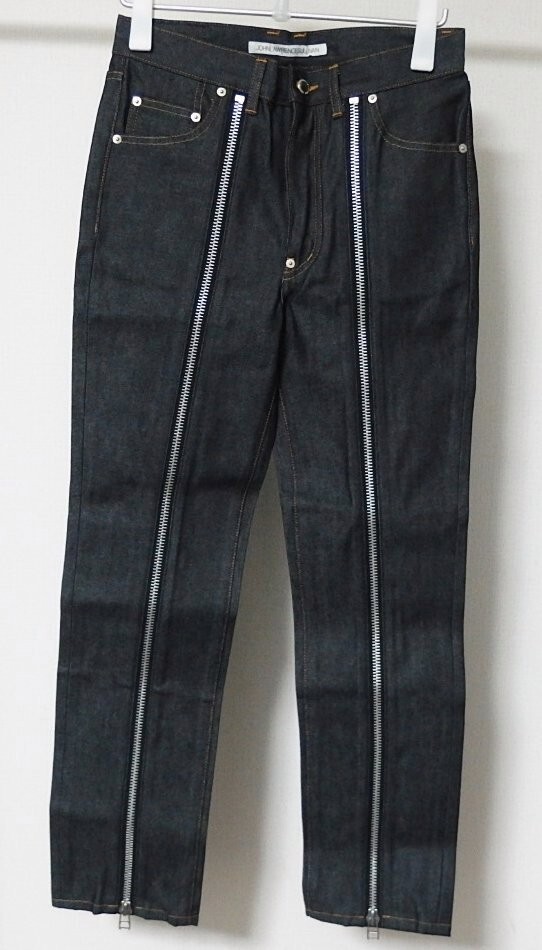 24SS JOHN LAWRENCE SULLIVAN ジョンローレンスサリバン JLS-02-19 Rigid denim zipped pants リジッド デニム ジップ パンツ 44 INDIGO拍卖