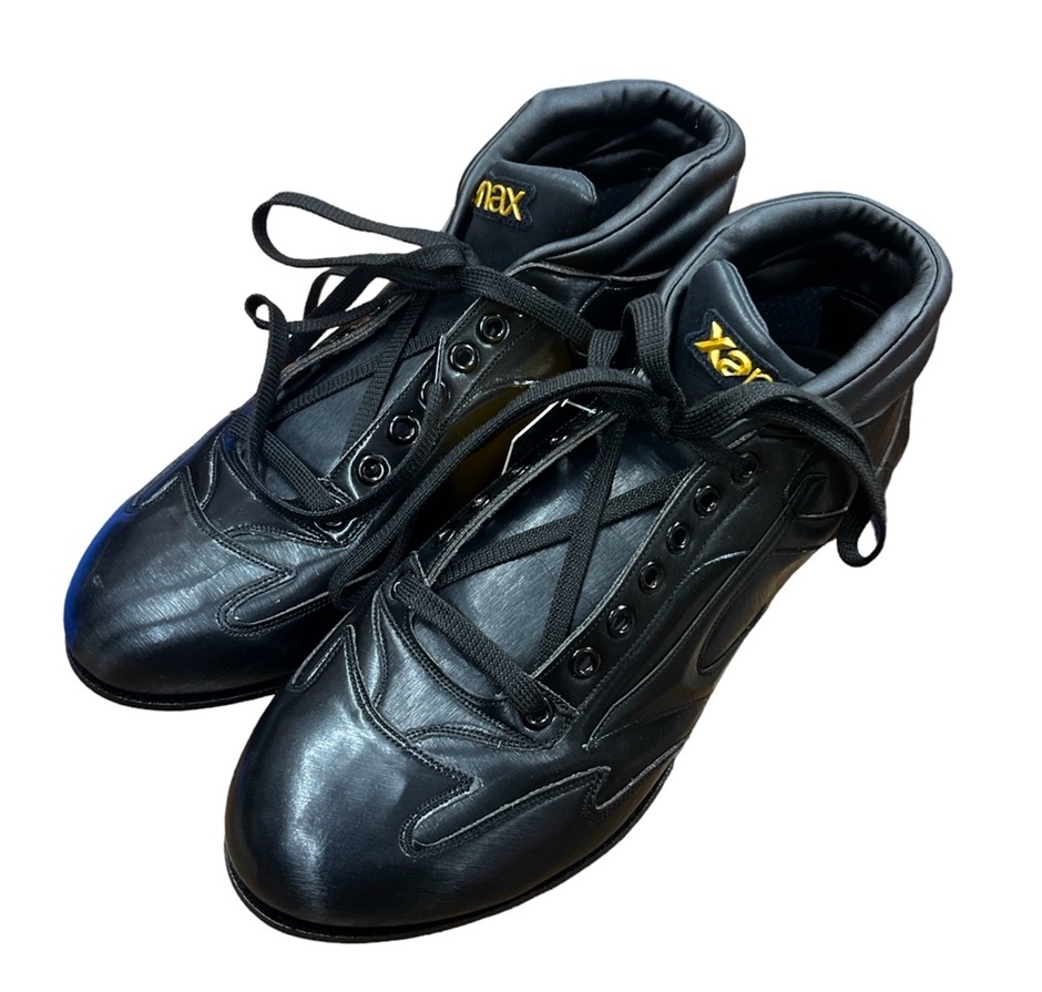 ■展示品処分!★新品タグ付 Xanax ザナックス スパイク★オーバーエアー BS-413DM★黒 26cm★革底★野球 ¥15400拍卖