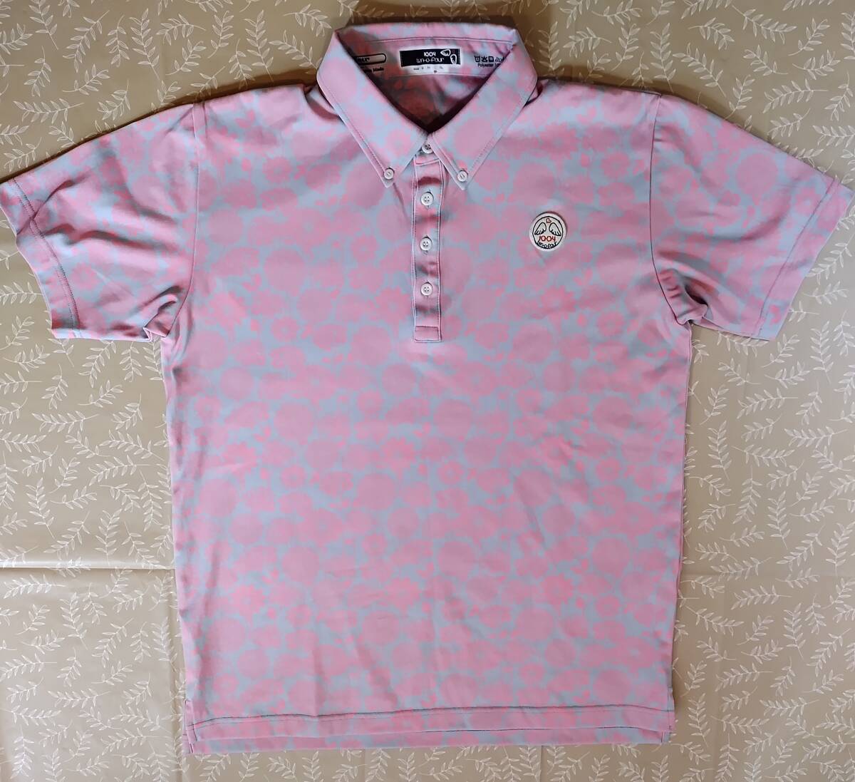 美品! テンオーフォー 【10o4】ten-o-four 半袖シャツ サイズL ボタンダウン 日本製 ストレッチ 速乾薄手生地拍卖