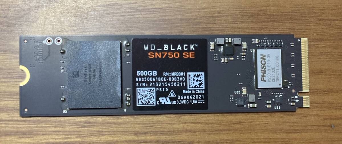 【使用時間小】Western Digital ウェスタンデジタル WDS500G1B0E(M.2 PCI-Expressタイプ SSD 500GB)拍卖