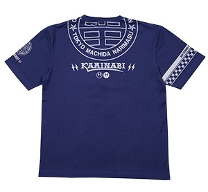 カミナリ雷/ショウワソウル/Tシャツ/ブルー/S/kmt-179/エフ商会/テッドマン/カミナリモータース拍卖