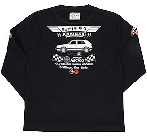 カミナリ雷/ゴルフGTI/ロンT/黒/M/kmlt-152/エフ商会/テッドマン/カミナリモータース拍卖