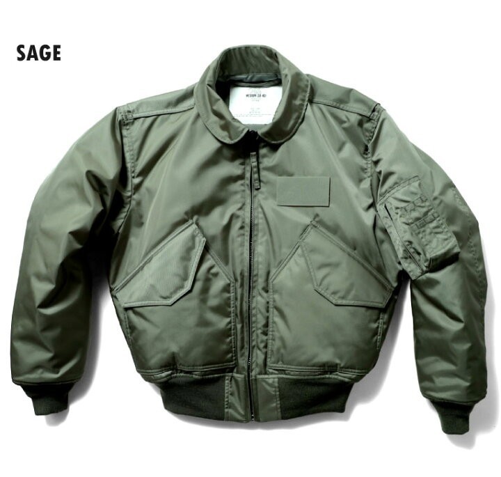 Houston/Japan-maid/CWU-45Pフライトジャケット/セージ/XL/5CW45P/MA-1拍卖