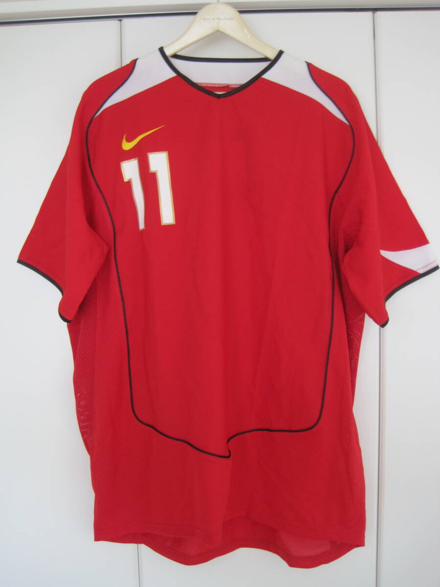 レア アーカイブ 2003年 新品 定価7,800円 日本製 ナイキ ポリ 半袖シャツ XXL サッカー拍卖