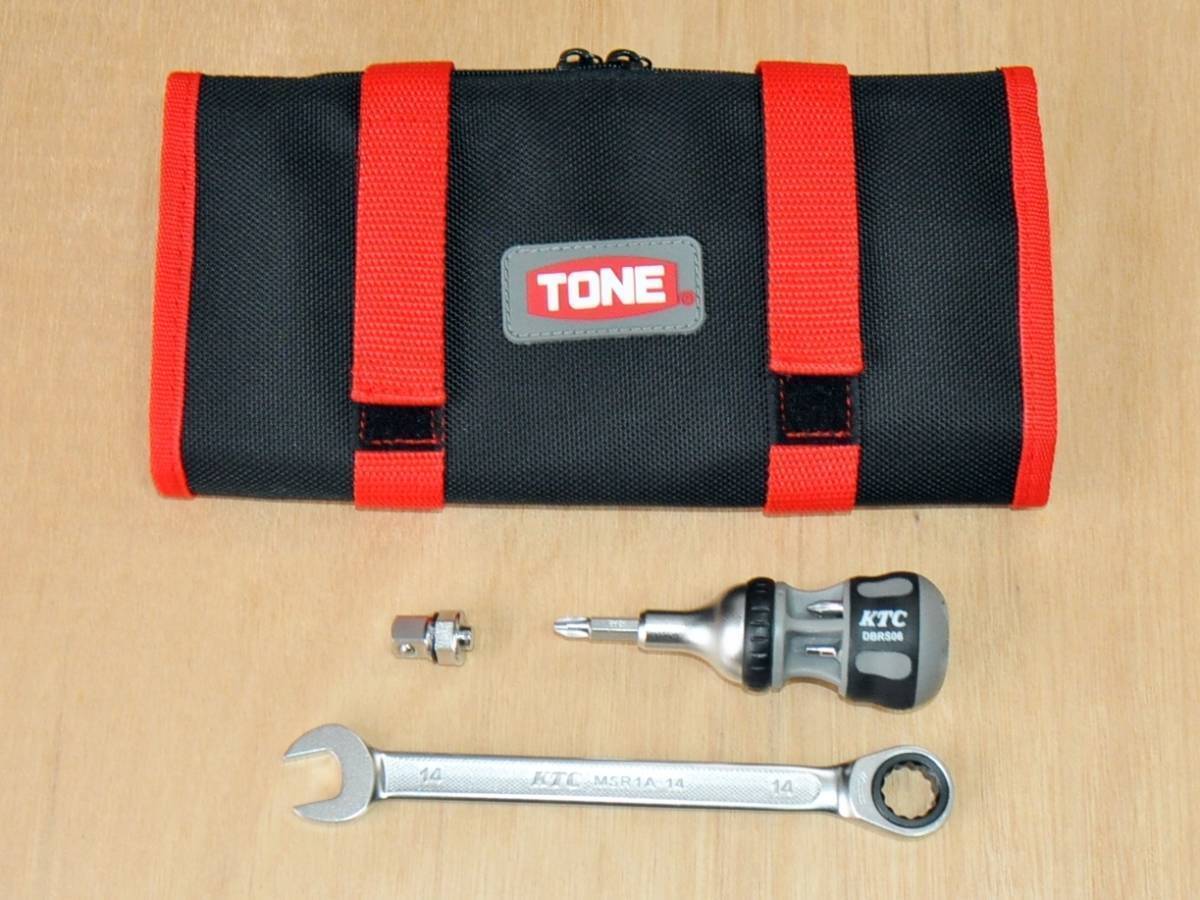 ★TONE ツールバッグ BG1 KTC ラチェットコンビレンチ 角アダプタ ラチェットドライバー●MSR1A-14 BZ14-BA3 DBRS06拍卖