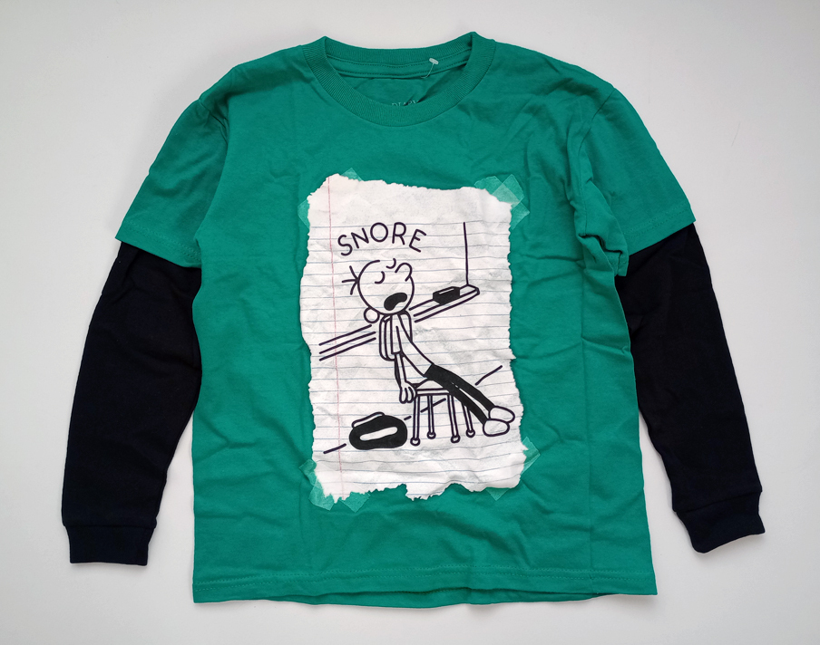 USA購入★★ グレッグのダメ日記 重ね着風長袖Tシャツ サイズS 120 未使用品 ★★ Diary of a Wimpy kid Boys Tshirts拍卖