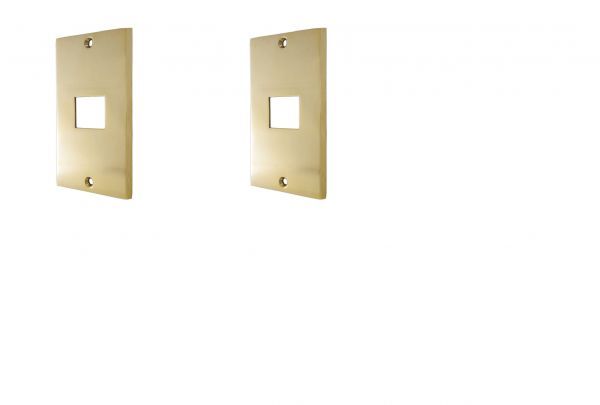 送料無料 2枚セット フルカラータイプ スイッチ1個用 真鍮製 コンセントプレート スイッチプレート拍卖