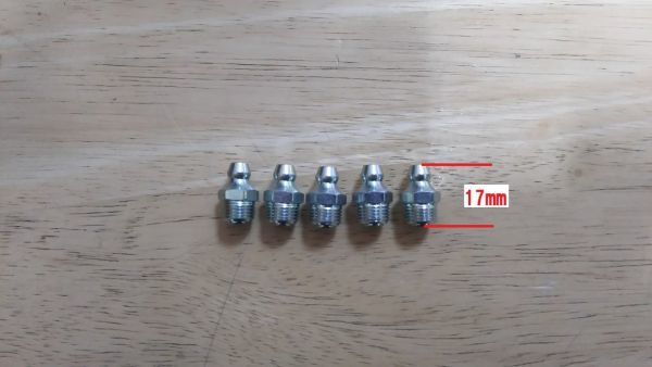 【送料¥185】 【新品】 【5個組】 グリースニップル ショート 【品番】1/8PT-A拍卖