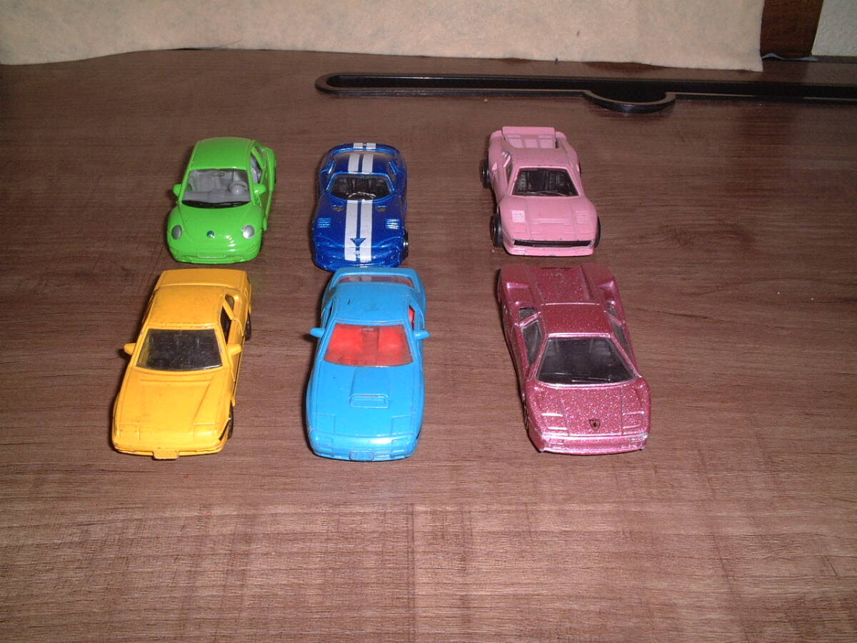 RX-7 プレリュード ビートル ランボルギーニディアブロ フェラーリGTO VIPER GTS 6台セット 日本製 フランス製 中国製拍卖