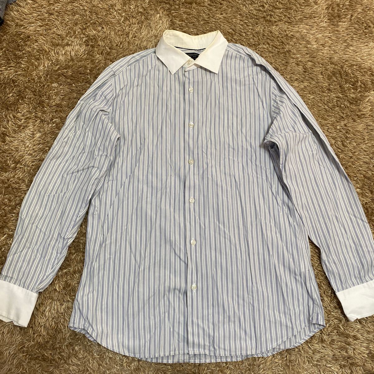 t57 banana republic長袖シャツ サイズL表記 スリランカ製拍卖