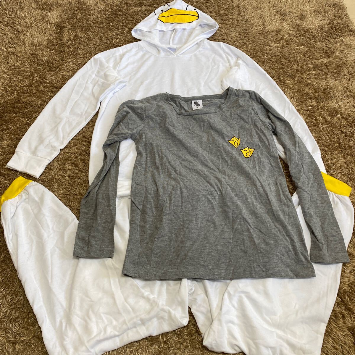 t68 BANDAI 銀魂 ルームウェア上下と長袖tシャツセット サイズM表記拍卖