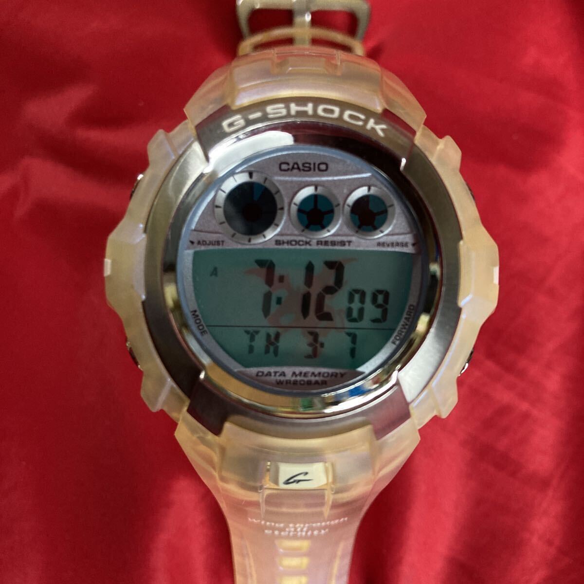 ★即決有★ELデビル悪魔!おしゃれなパールホワイト色!ラバコレ G-SHOCK G-3000LV CASIO デジタル 腕時計 カシオ Gショック 三つ目★拍卖