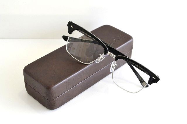 越前國 甚六作 JN-095 セルロイド使用 サーモント メガネ ブラック 新品未使用拍卖