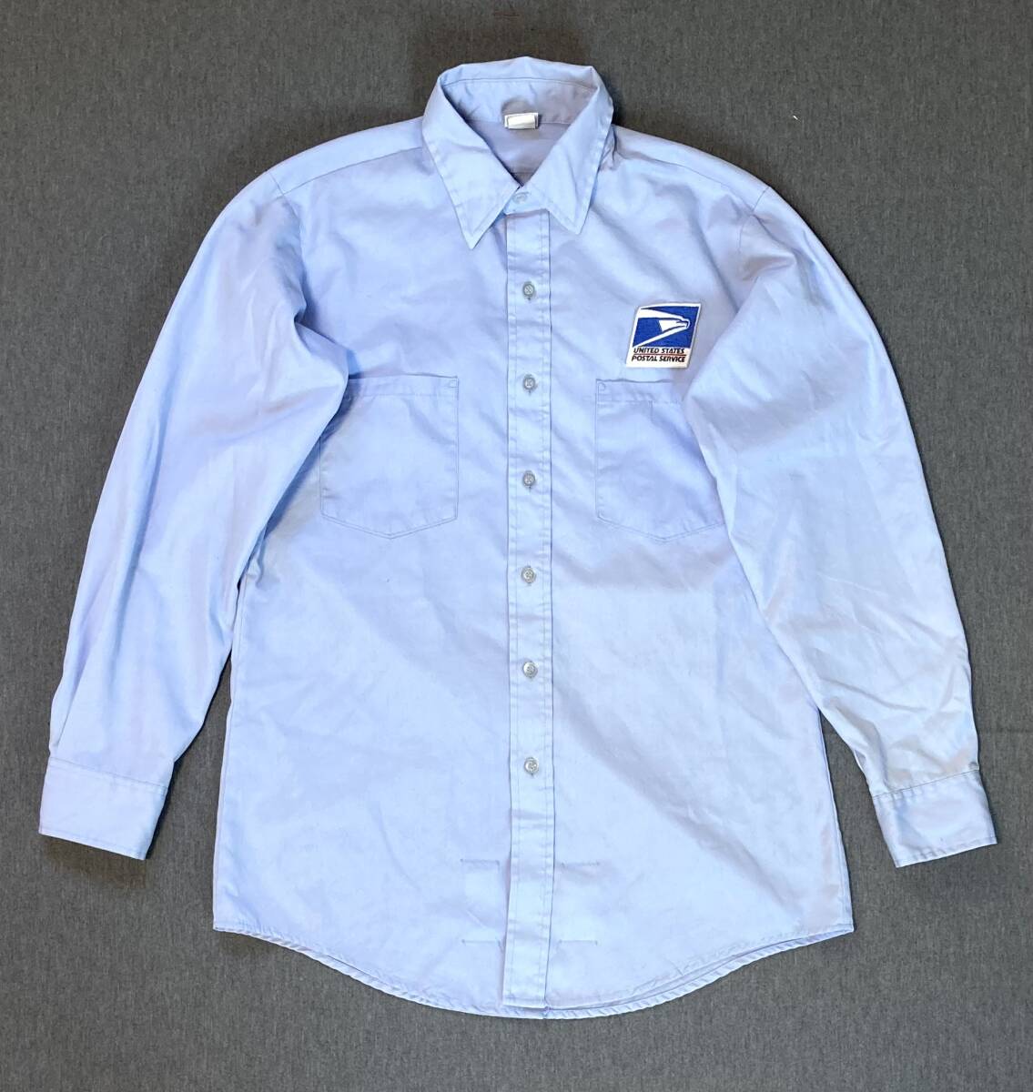 USA製 USPS 企業 長袖 ワークシャツ ユニフォーム United States Parcel Service 151/2 34拍卖