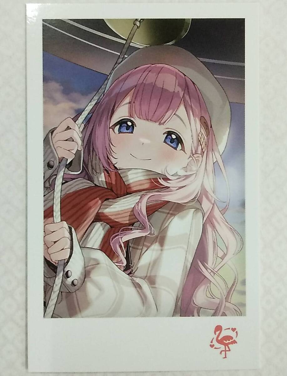 ウィンターデート2023 ランダムチェキ風カード Bグループ 周央サンゴ(背景イラスト/ノーマル)【にじさんじ Vtuber】拍卖