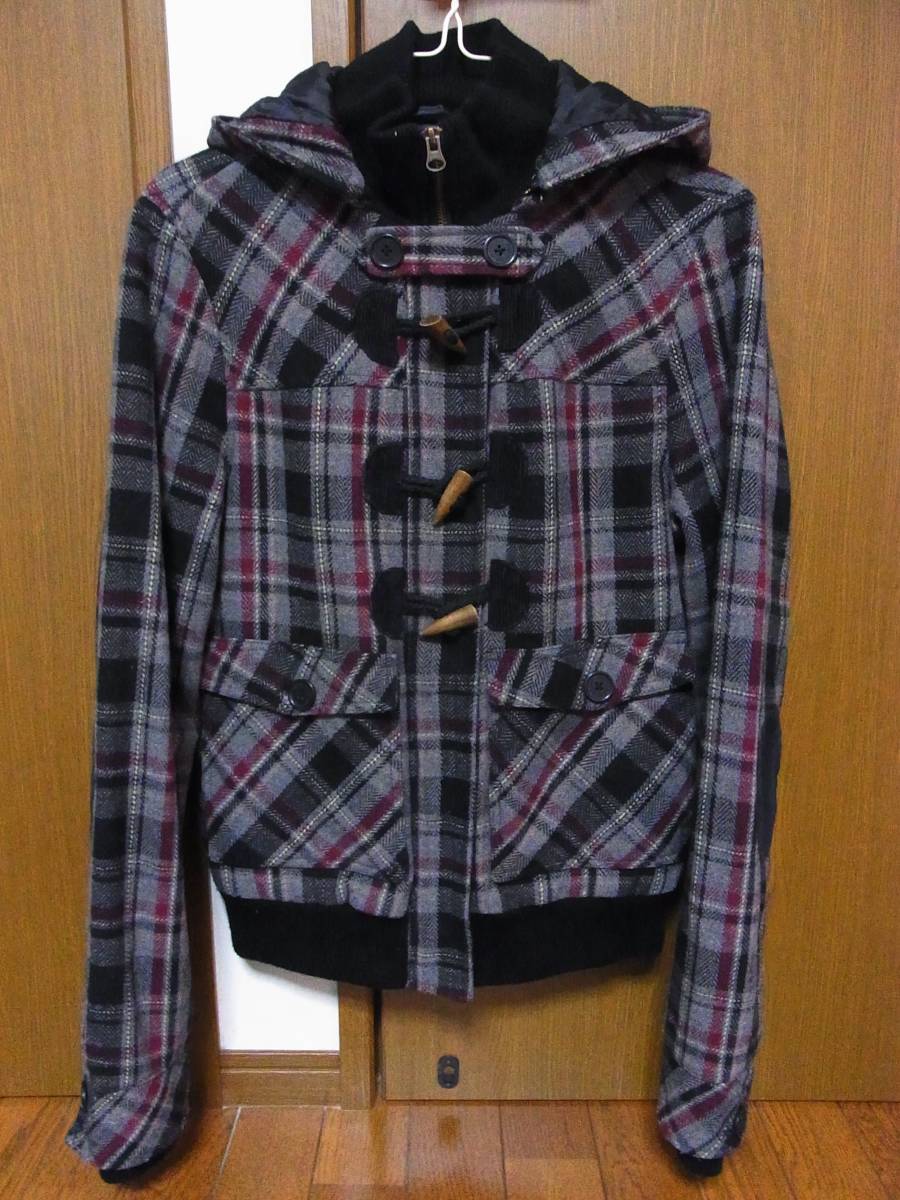 ※billabong ビラボン チェックダッフル 中綿入ブルゾン BJAI.C拍卖