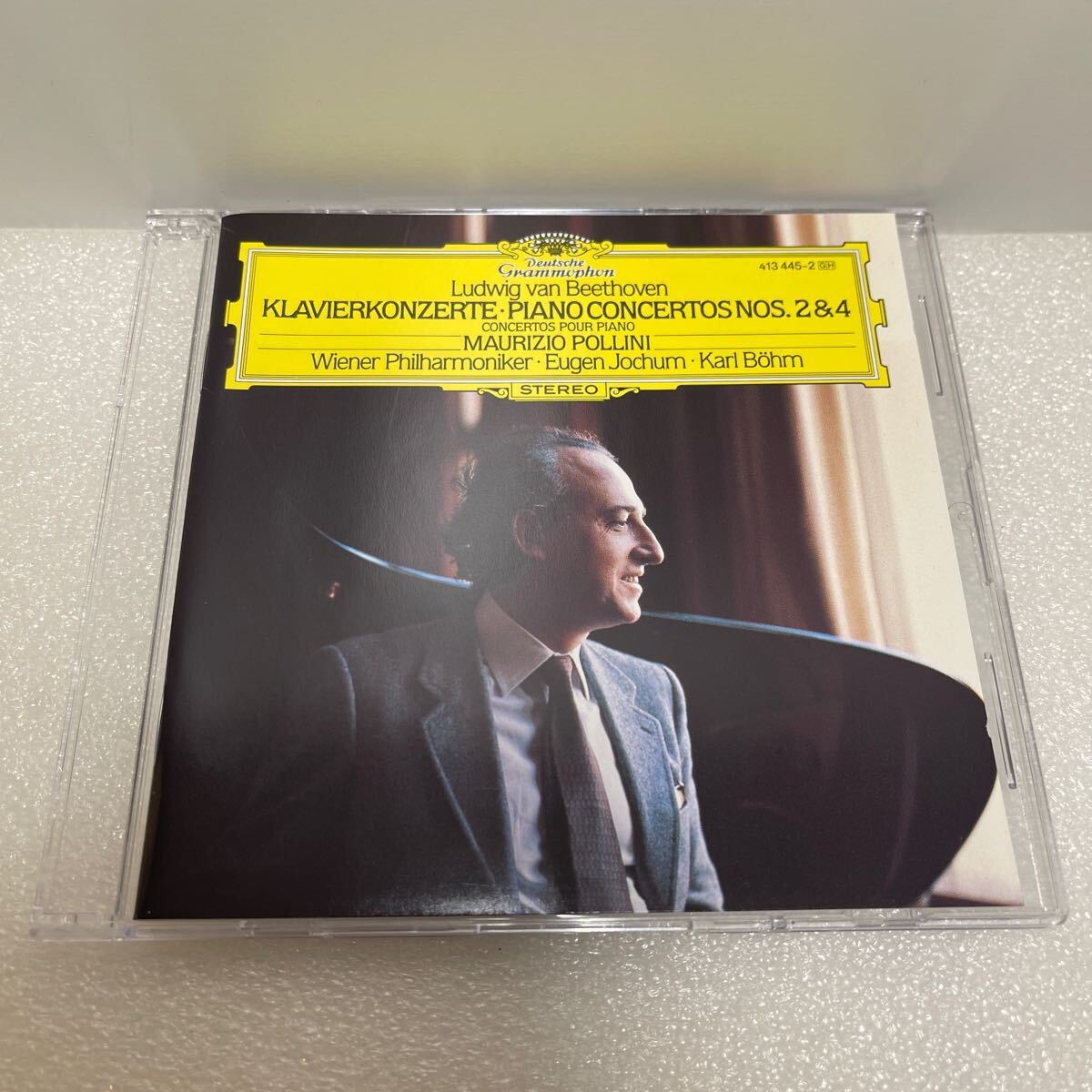 CD MAURIZIO POLLINI マウリツィオ・ポリーニ ベートーベン BEETHOVEN ピアノ協奏曲 第二番 四番 PIANO CONCERTOS NO.2 OP.19 NO.4 OP.58拍卖
