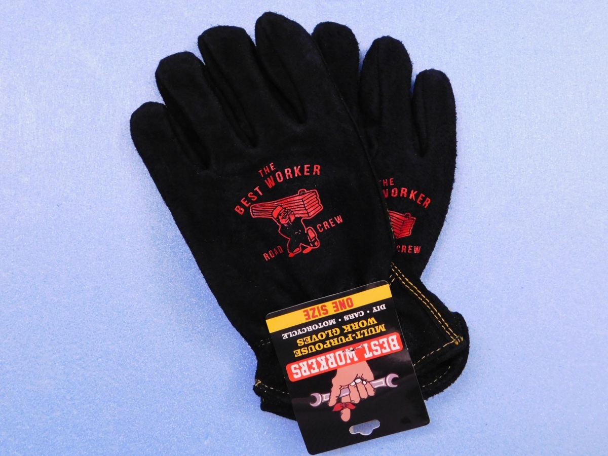 ◆送料無料◆【BEST WORKER】※《ヴィンテージワークグローブ・牛革》キャンプ 焚き火 アメリカン拍卖